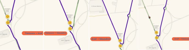 Atenţie, şoferi! Reguli noi de circulație în zona intersecției DN 69 cu DJ 692 (spre Sânandrei)