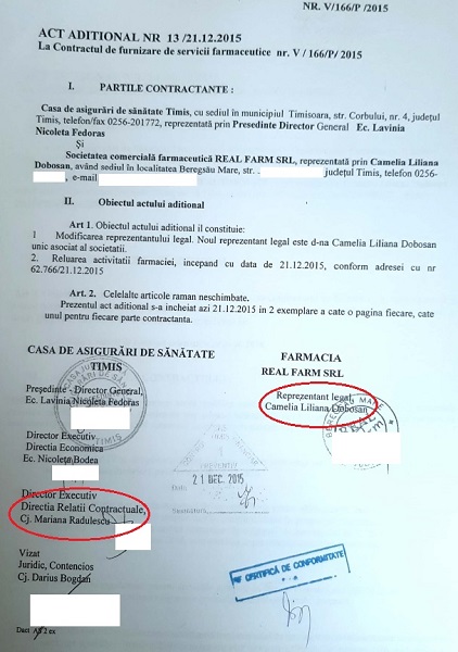 Anchetă la Casa de Asigurări de Sănătate Timiș: o directoare semnează contracte cu unități sanitare care cumpără consultanță de la firma soțului ei
