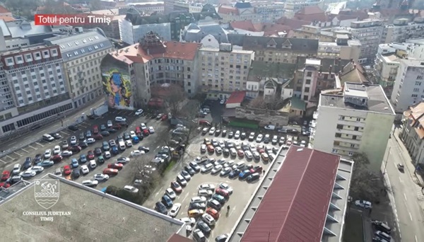 Proiect ambițios pentru parcarea CJT din centrul orașului