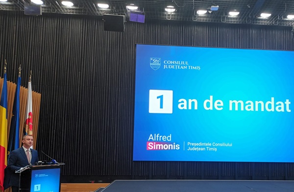 Alfred Simonis, bilanț la un an de mandat în funcția de președinte al Consiliului Județean Timiș