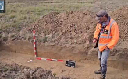 Stadiul investigațiilor arheologice efectuate în cadrul Studiul de Fezabilitate al Drumului de Mare viteză "Filiași-Lugoj". Video