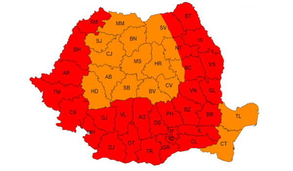 Cod roșu de caniculă în Banat, sâmbătă și duminică
