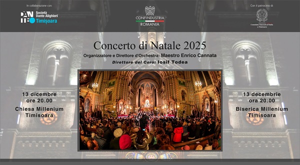 Concert de Crăciun, dsâmbătă 13 decembrie, la Biserica Millennium