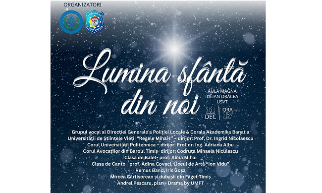 Concert caritabil pentru ajutorarea a zeci de copii și a trei familii din județul Timiș