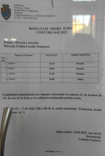 Așa a vrut Dominic Fritz. Șeful Poliției Locale Timișoara, ales de o comisie fără polițiști!