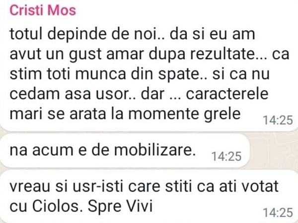 Nervi la USR Timiș după primul tur al alegerilor: Cristian Moș vrea lista cu useriștii care au votat cu Cioloș