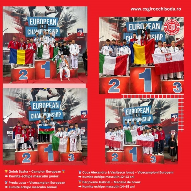 Sportivii de la CS Giroc-Chişoda au scris istorie la Campionatul European IKU 2025