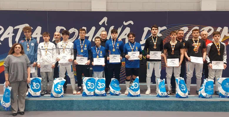 Juniorii de la CSU Politehnica Timișoara au câștigat medalia de aur la Campionatul Național de floretă
