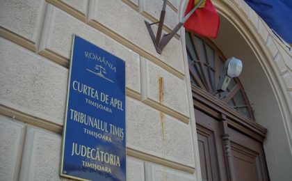 Protest al judecătorilor de la Curtea de Apel Timişoara faţă de proiectul de lege privind pensiile de serviciu ale magistraţilor