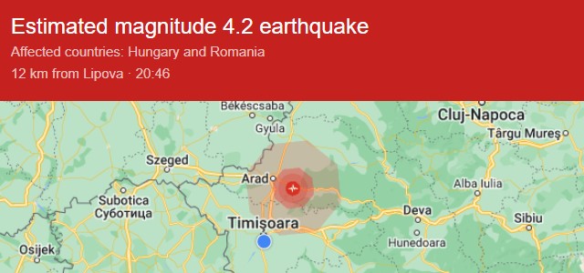 Cutremur în Banat! Mesajul ISU Timiș