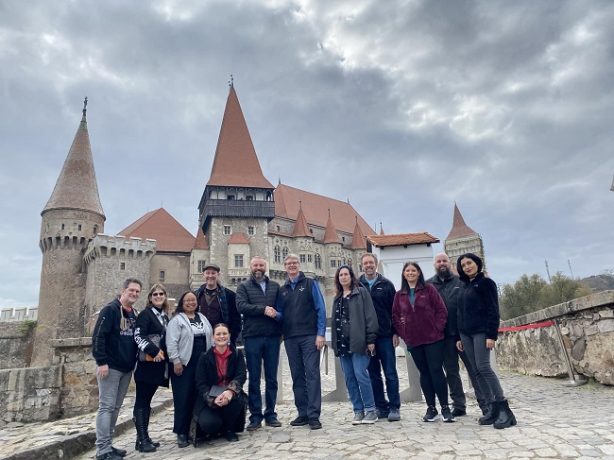 Dacre Stoker, strănepotul celebrului Bram Stoker, autorul romanului „Dracula”, la Castelul Corvinilor