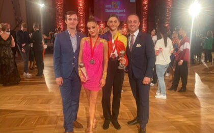 Marius Pădurean și Adelina Stanciu, vicecampioni mondiali la dans