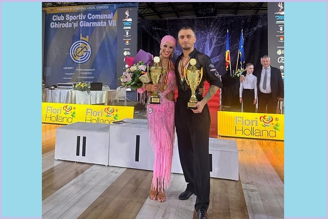 Andra Păcurar şi Alexandru Miculescu, de la CSC Ghiroda şi Giarmata Vii, au câştigat Cupa României la Dans Sportiv