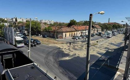 Dâre de ulei pe carosabil, la Timișoara. Un cetățean a sesizat poliția