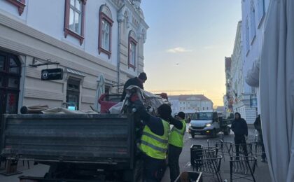 Noi terase desfiinţate în zona centrală a Timişoarei