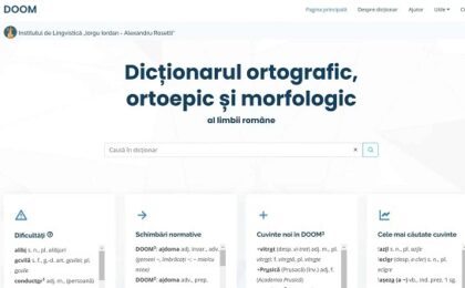 Dicționarul limbii române poate fi consultat online, gratuit. Anunțul cercetătorilor români