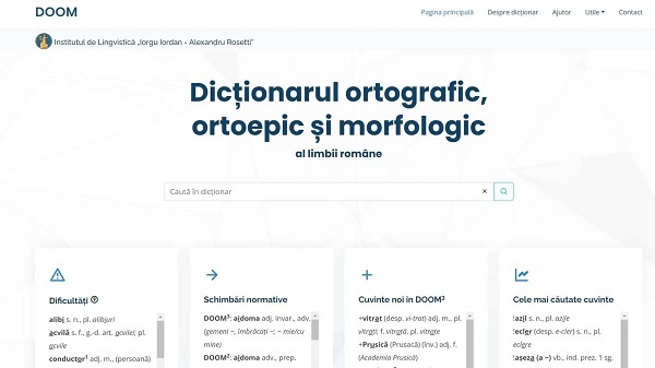 Dicționarul limbii române poate fi consultat online, gratuit. Anunțul cercetătorilor români