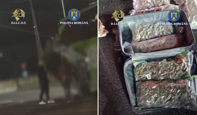 DIICOT Hunedoara: Doi spanioli au fost arestați după ce au fost prinși în flagrant cu 7,1 kilograme de canabis