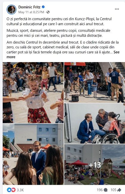 Dominic Fritz și-a făcut campanie, printre romii din Kuncz, cu consultații “gratuite”, folosind unitatea mobilă de screening a Spitalului Municipal 2 dmonic screening ilegal