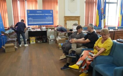 40 de angajaţi ai Primăriei Timişoara au donat sânge