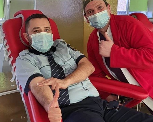 Zeci de polițiști din Timișoara au donat sânge pentru victimele cutremurului din Turcia