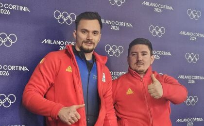 Echipajul României de bob masculin 2 persoane, pe locul 5 la jumătatea concursului la Jocurile Olimpice 2026