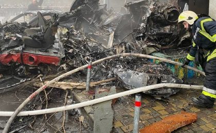 Elicopter prăbușit lângă Kiev: cel puțin 16 persoane au murit, inclusiv Ministrul de Interne