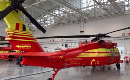 Imagini cu noile elicoptere Black Hawk, adaptate pentru IGSU