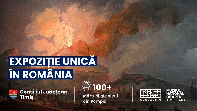 Expoziție unică în România: peste o sută de artefacte din Pompeii vor fi expuse la Timișoara