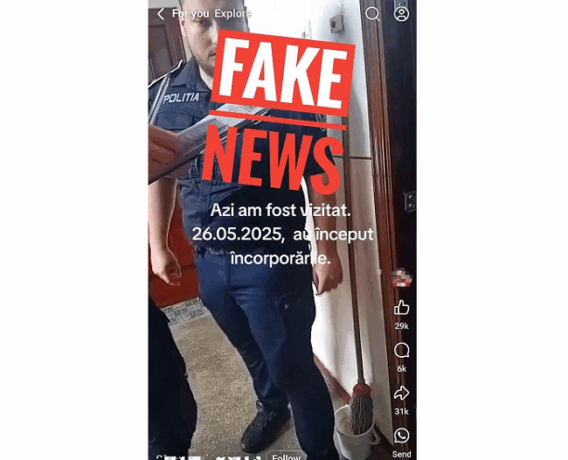 Fake news demontat de MApN: „Nu au început încorporările”