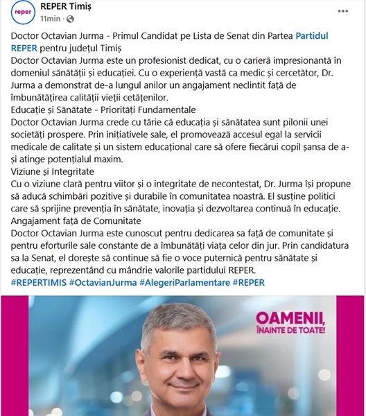 Cel mai vocal adept al carantinei din vremea pandemiei visează să fie senator. Partidul care îl susține l-a făcut “doctor” din pix pe Octavian Jurma și apoi a șters prezentarea 2 Cel mai vocal adept al carantinei din vremea pandemiei visează să fie senator. Partidul care îl susține l-a făcut “doctor” din pix pe Octavian Jurma și apoi a șters prezentarea