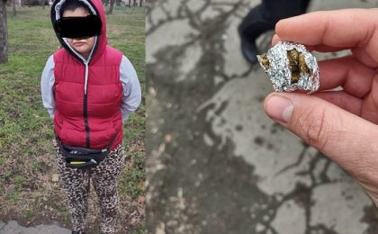 Tânără căzută în parcul din spatele Catedralei Mitropolitane, găsită de polițiștii locali cu substanțe interzise asupra sa