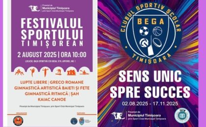 O sâmbătă cu mult sport. CSȘ 1 și CSȘ Bega organizează două acțiuni de amploare de Ziua Timișoarei 1 O sâmbătă cu mult sport. CSȘ 1 și CSȘ Bega organizează două acțiuni de amploare de Ziua Timișoarei