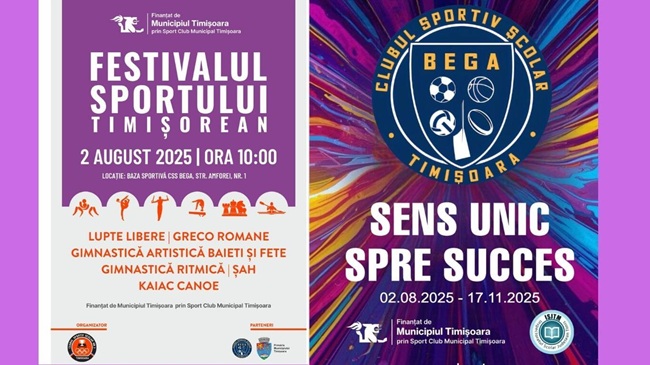 O sâmbătă cu mult sport. CSȘ 1 și CSȘ Bega organizează două acțiuni de amploare de Ziua Timișoarei 1 O sâmbătă cu mult sport. CSȘ 1 și CSȘ Bega organizează două acțiuni de amploare de Ziua Timișoarei