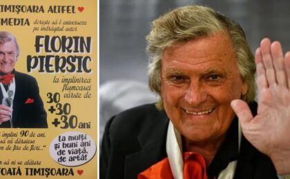 Florin Piersic împlineşte astăzi 90 de ani. Timişoara întreagă îl onorează pe măsura iubirii pe care i-o poartă dintotdeauna