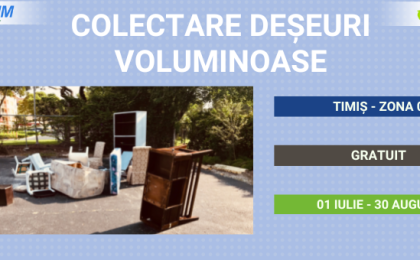 Noua campanie de colectare a deșeurilor voluminoase în zona 0 Ghizela a județului Timiș