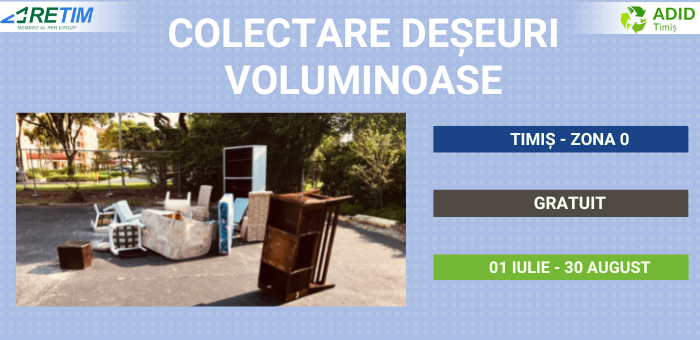 Noua campanie de colectare a deșeurilor voluminoase în zona 0 Ghizela a județului Timiș