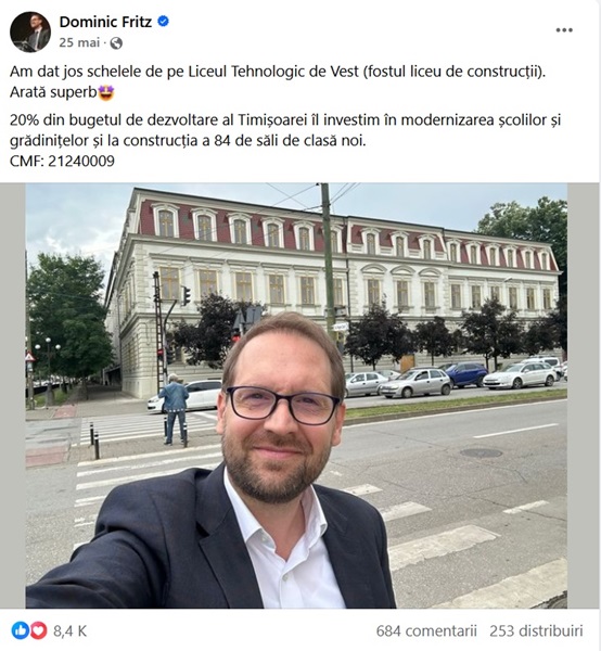 Primarul Timișoarei i-a anunțat pe elevii unui liceu de top din oraș că le renovează școala, dar nu le-a spus că ei nu se vor mai întoarce vreodată acolo 5 Primarul Timișoarei i-a anunțat pe elevii unui liceu de top din oraș că le renovează școala, dar nu le-a spus că ei nu se vor mai întoarce vreodată acolo