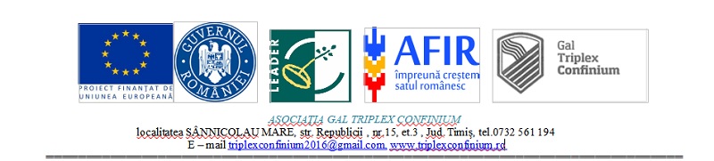 Anunţ de presă - GAL Triplex Confinium
