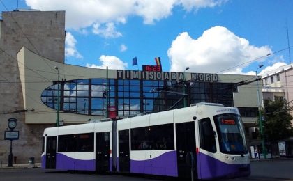 Deviere temporară a tramvaielor în zona Gării de Nord din Timişoara