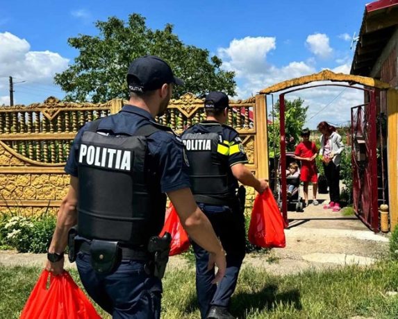 Gest nobil al unor polițiști timișeni