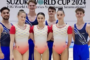 Gimnastică aerobică: România, medaliată cu argint în proba de trio, la Cupa Mondială de la Yokohama