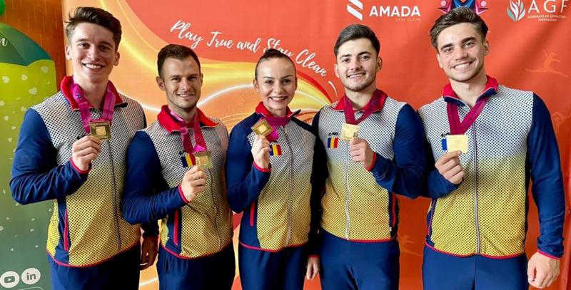 România, campioană mondială la gimnastică aerobică, în proba de grup