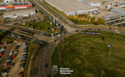 Prioritate pentru tramvaie în sensul giratoriu de la AEM!