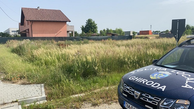 Poliția locală a început verificarea terenurilor neîngrijite din Ghiroda și Giarmata Vii 1 Poliția locală a început verificarea terenurilor neîngrijite din Ghiroda și Giarmata Vii