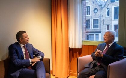 Sorin Grindeanu s-a întâlnit cu președintele Consiliului European, Antonio Costa