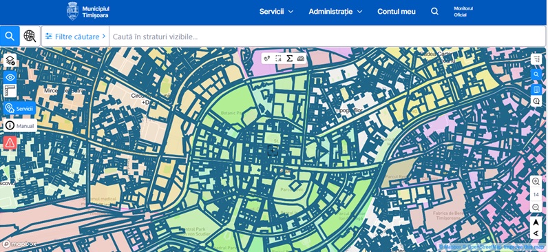 Planurile urbanistice ale Timișoarei pot fi consultate direct pe hartă, în platforma GIS a Primăriei