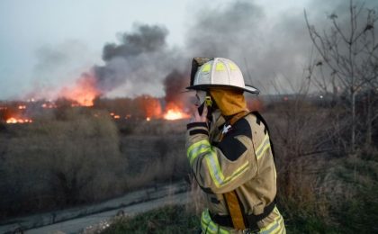 Flăcări uriaşe în trei judeţe din ţară! Sute de hectare de vegetație, mistuite de incendii de vegetaţie