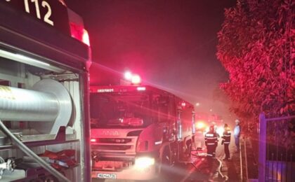 Incendiu puternic la o casă din Jimbolia