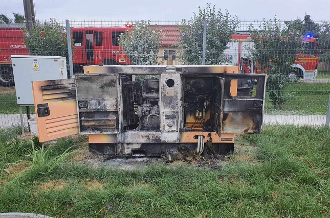 A luat foc generatorul stației de pompare a apei din localitatea Albina